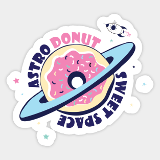 Astro Donut Sweet Space Sticker